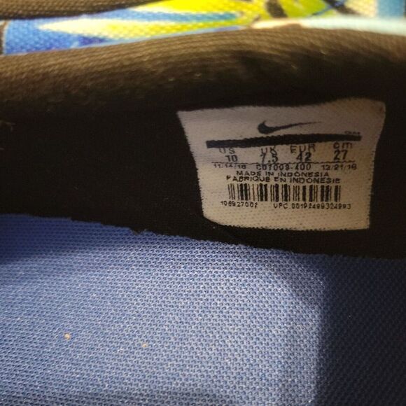 NEW Nike Court Rayale AC Print‎ Womens 10 Blue Canvas Slip-On Shoes Sneakers - Picture 5 of 13